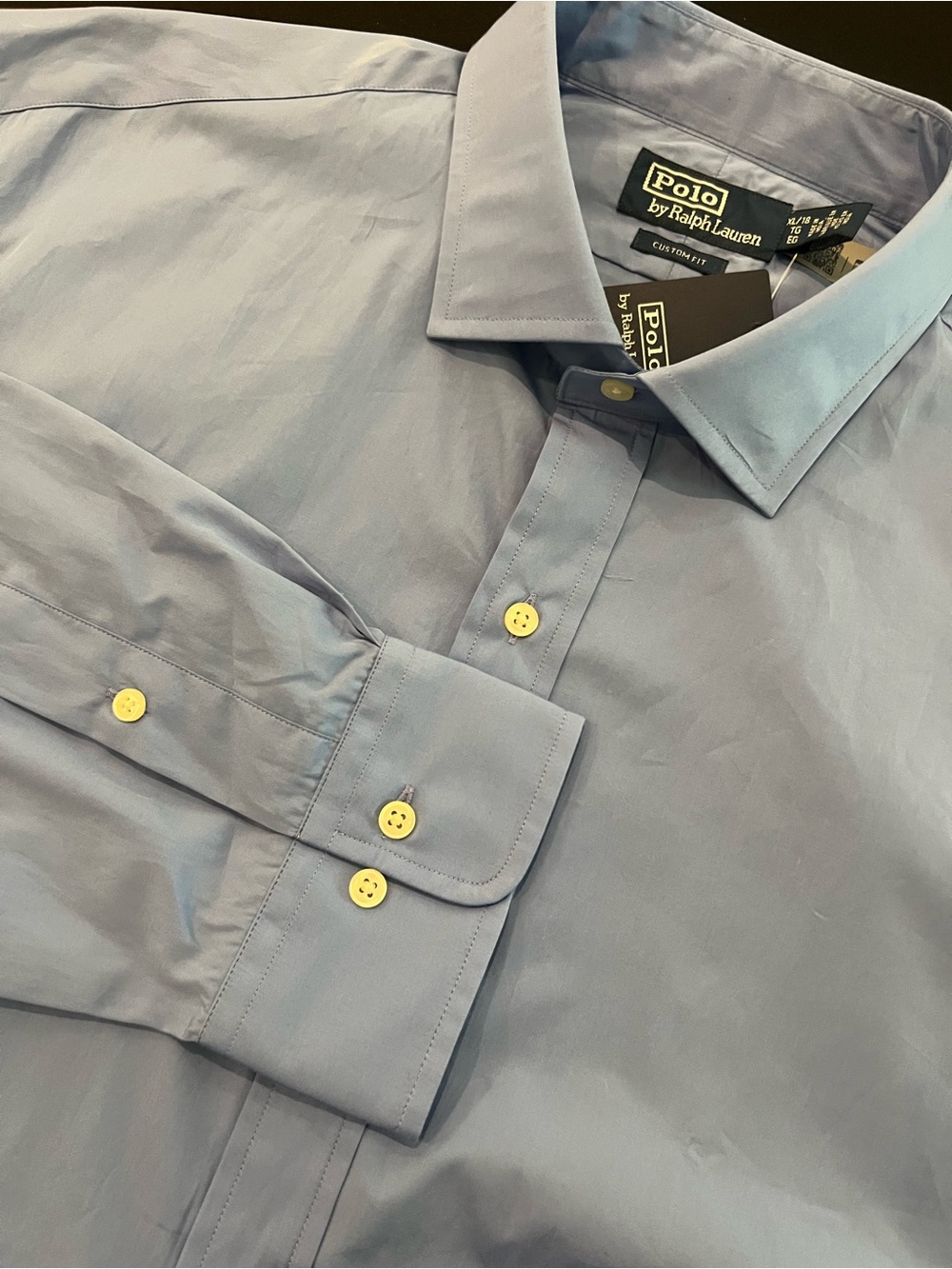 Polo by Ralph Lauren Light Blue Dress Shirt New Navy Pony